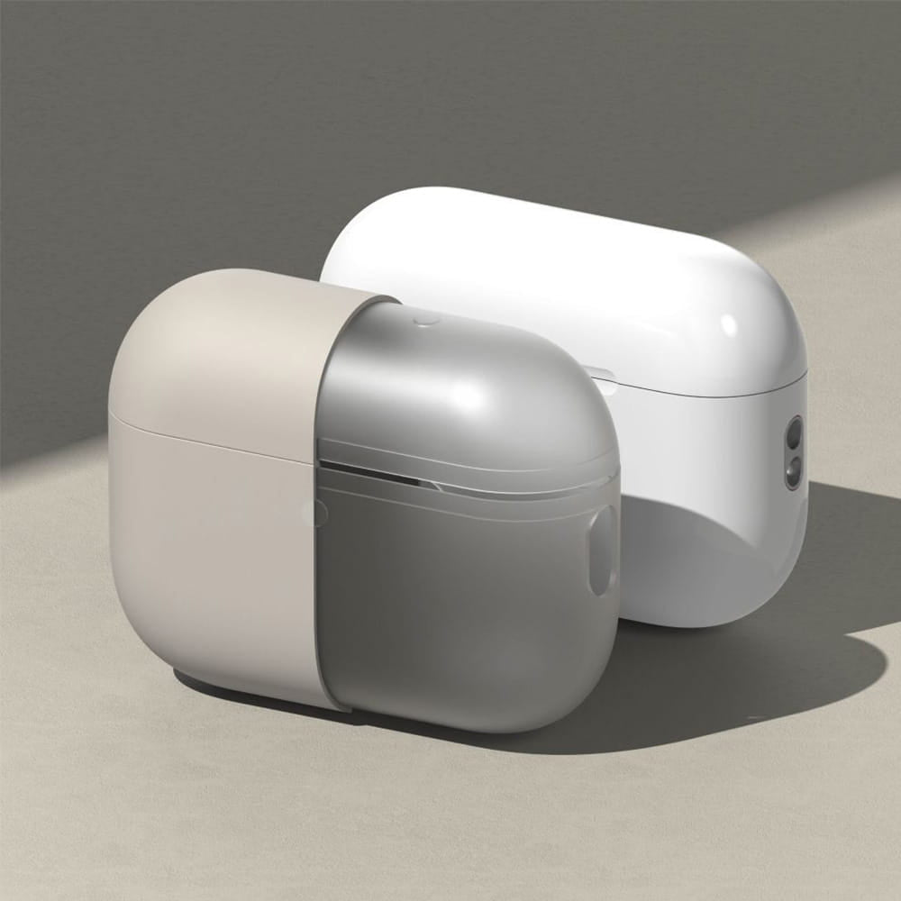Casti Ringke Silicone, Apple AirPods Pro 3, Stone