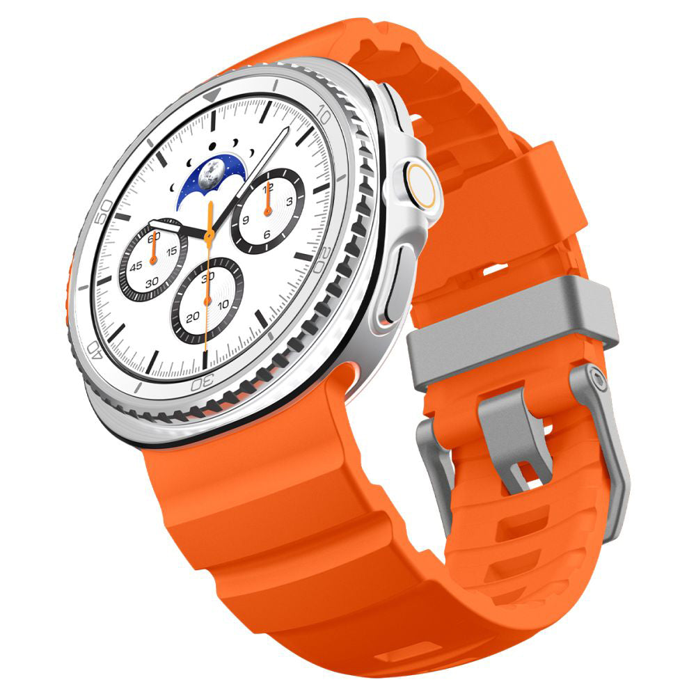 Curea smartwatch Spigen Watchband WBS2 (AMP10152) compatibil cu Samsung Galaxy Watch8 40mm/Watch8 44mm/Watch8 Classic, Portocaliu