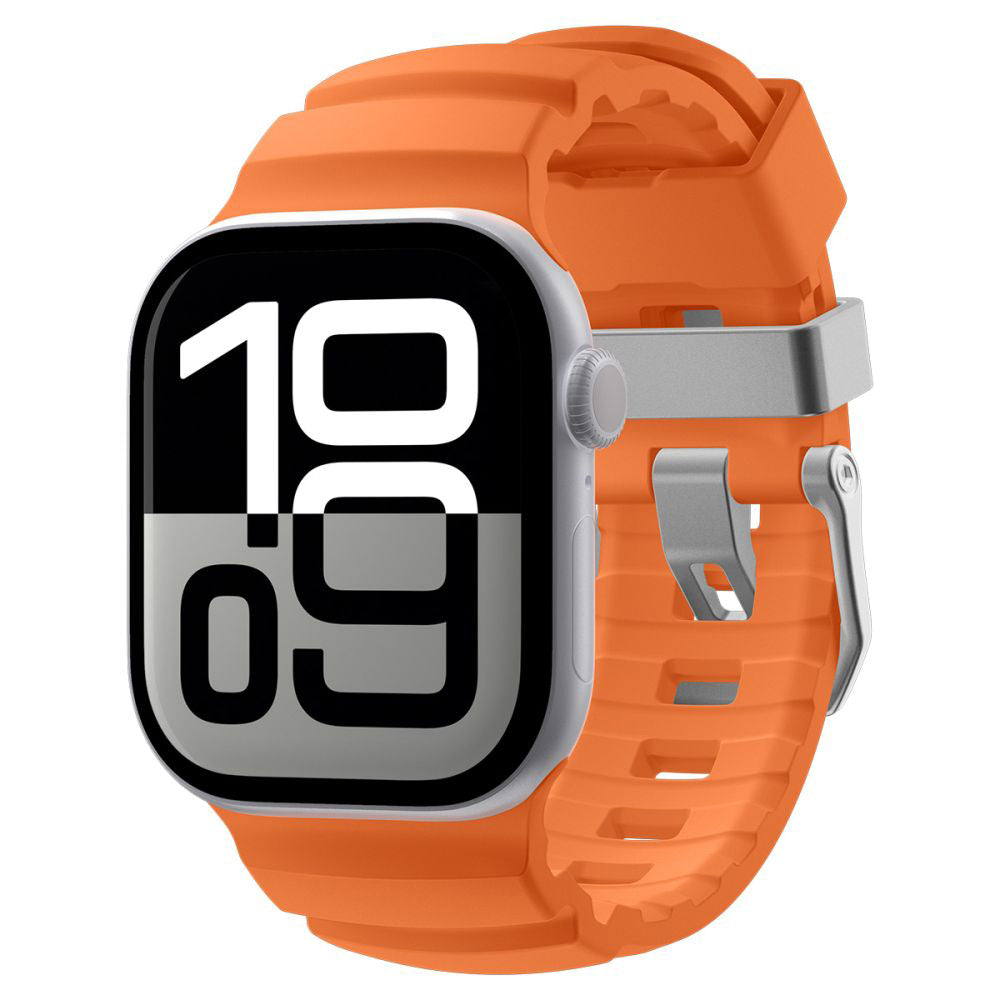 Curea smartwatch Spigen Watchband WBS2 (AMP10509) compatibil cu Apple Watch 8/9/10/11/SE/SE 2/SE 3/Ultra/Ultra 2/Ultra 3 (44/45/46/49mm), Portocaliu