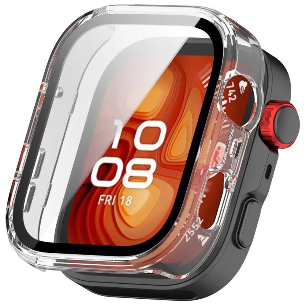 Folie de protectie smartwatch Techsuit Defense360 Pro + Screen Protector compatibil cu Huawei Watch Fit 4 Pro, Transparent