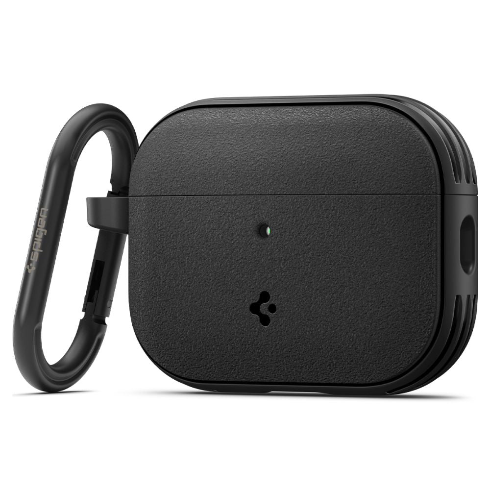Casti Spigen Protection Case Vault (ACS09826), for Apple AirPods Pro 3, Air Space Technology, Aluminum Holder, Negru Mat