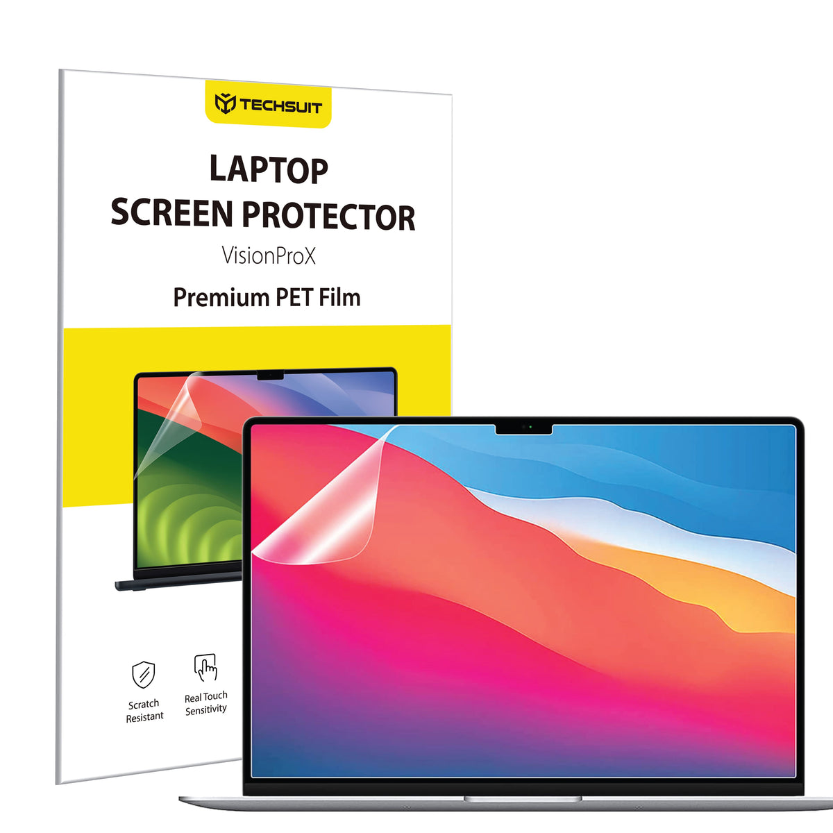 Husa de protectie MacBook Techsuit VisionProX Anti-Blue Light compatibil cu MacBook Pro 14" (2023 / 2024 / 2025 / 2026), Transparent Mat