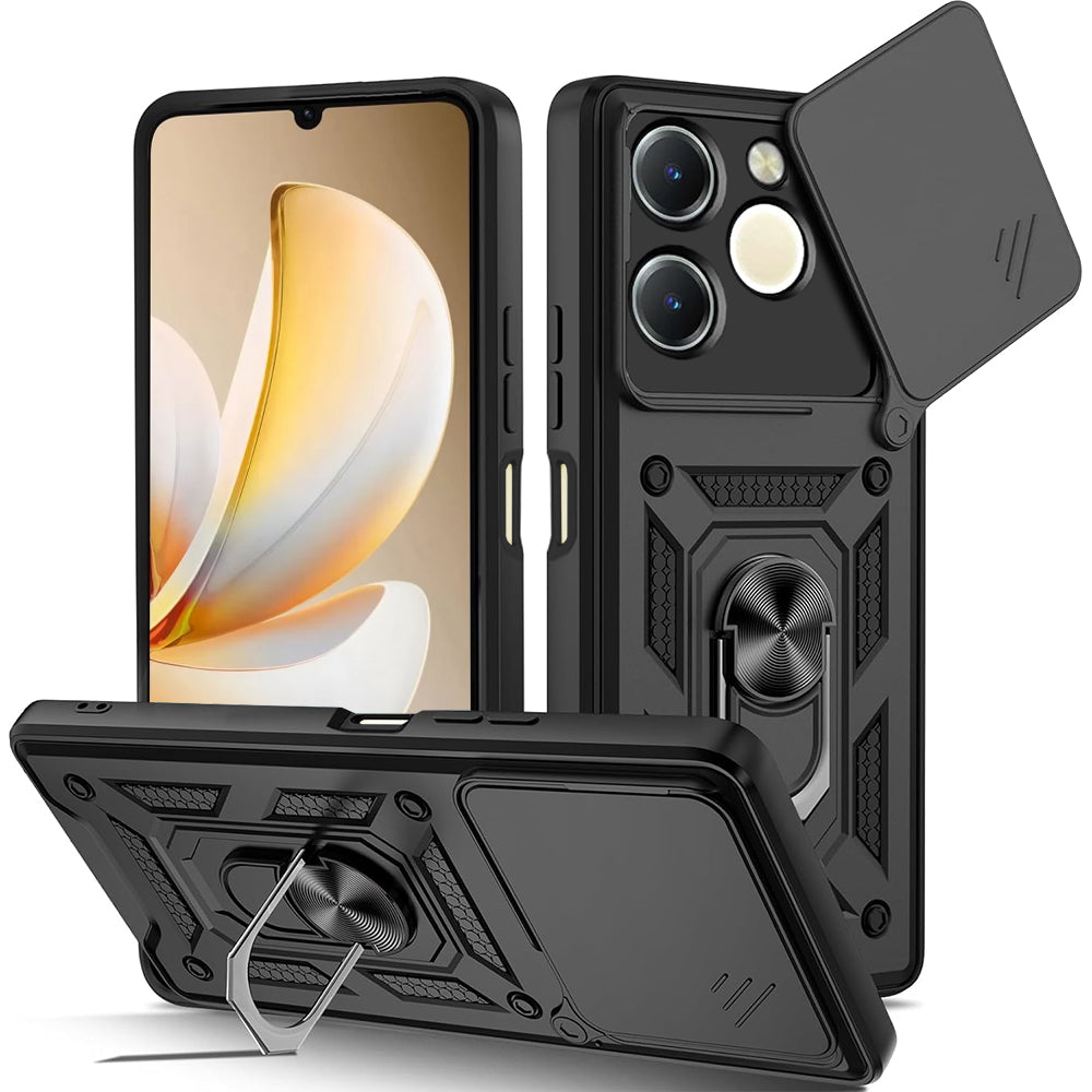 Husa de protectie Techsuit CamShield Series compatibil cu Realme Note 70T, Negru