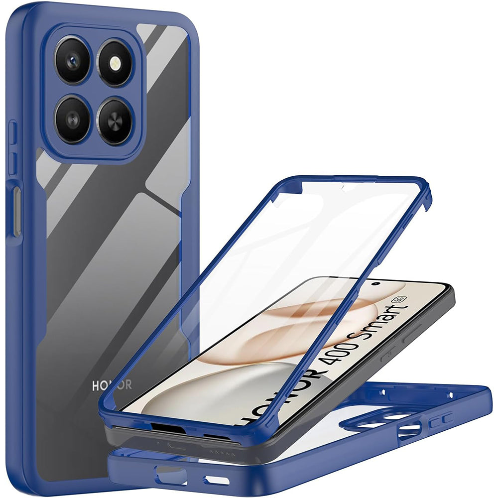 Folie de protectie Techsuit ColorVerse 360 Series + compatibil cu Honor 400 Smart 5G / 400 Smart 4G / X7d 4G, Albastru