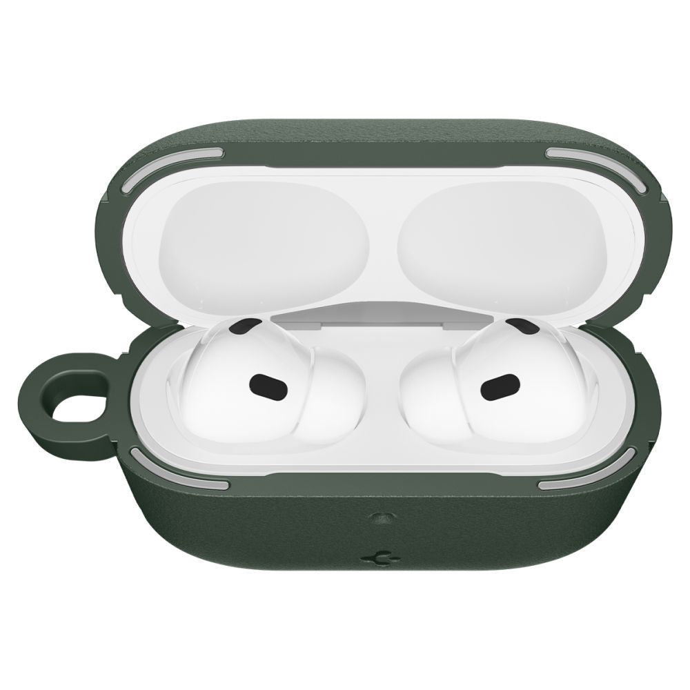 Casti Spigen Protection Case Vault (ACS09827), for Apple AirPods Pro 3, Air Space Technology, Aluminum Holder, Bleumarin Green