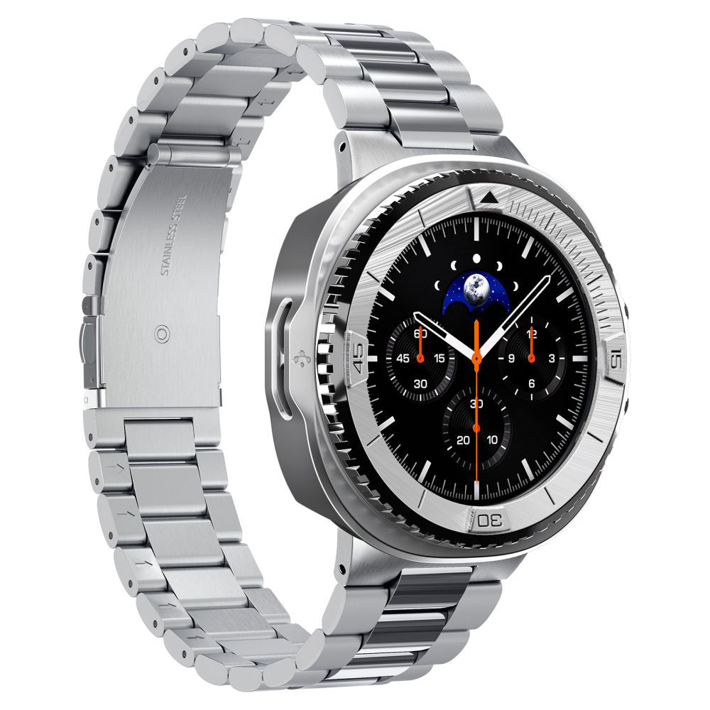 Accesoriu smartwatch Spigen Bezel Tune Pro Pilot (ACS10017) compatibil cu for Samsung Galaxy Watch8 Classic, Stainless Steel, Argintiu