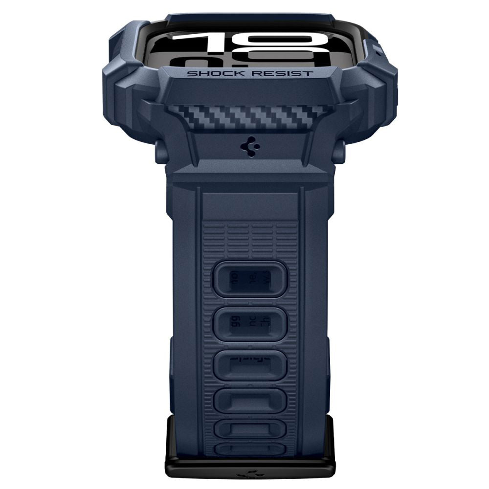 Accesoriu smartwatch Spigen Rugged Armor Pro V2 (ACS10495) compatibil cu Apple Watch 10 42mm / Watch 11 42mm, Bleumarin