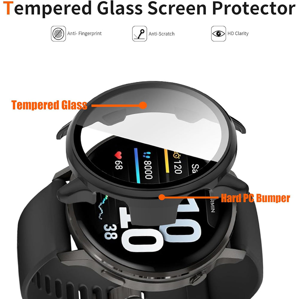 Folie de protectie smartwatch Techsuit Defense360 Pro + Screen Protector compatibil cu Garmin Venu 4 41mm, Oxford Blue