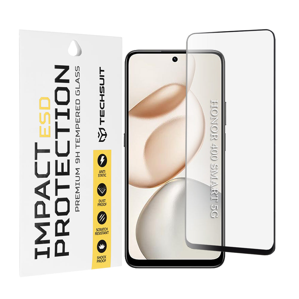 Folie de protectie Techsuit ESD Glass compatibil cu Honor 400 Smart 5G / 400 Smart 4G / 200 Smart / 90 Smart / X7d 4G / X7b 4G / X7b 5G / X7c, Negru