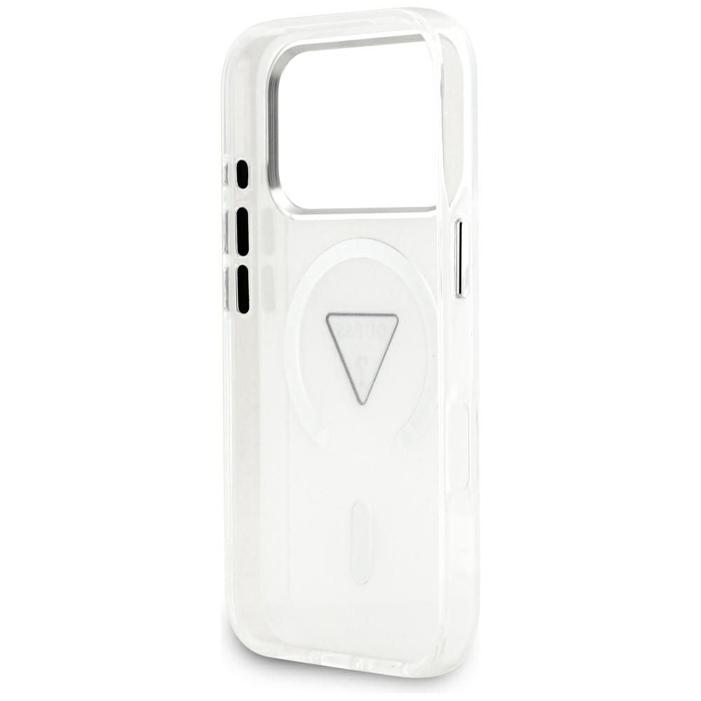 Husa de protectie Guess IML Gradient Triangle Logo MagSafe (GUHMP17LHGTMLCGT) compatibil cu iPhone 17 Pro, Transparent