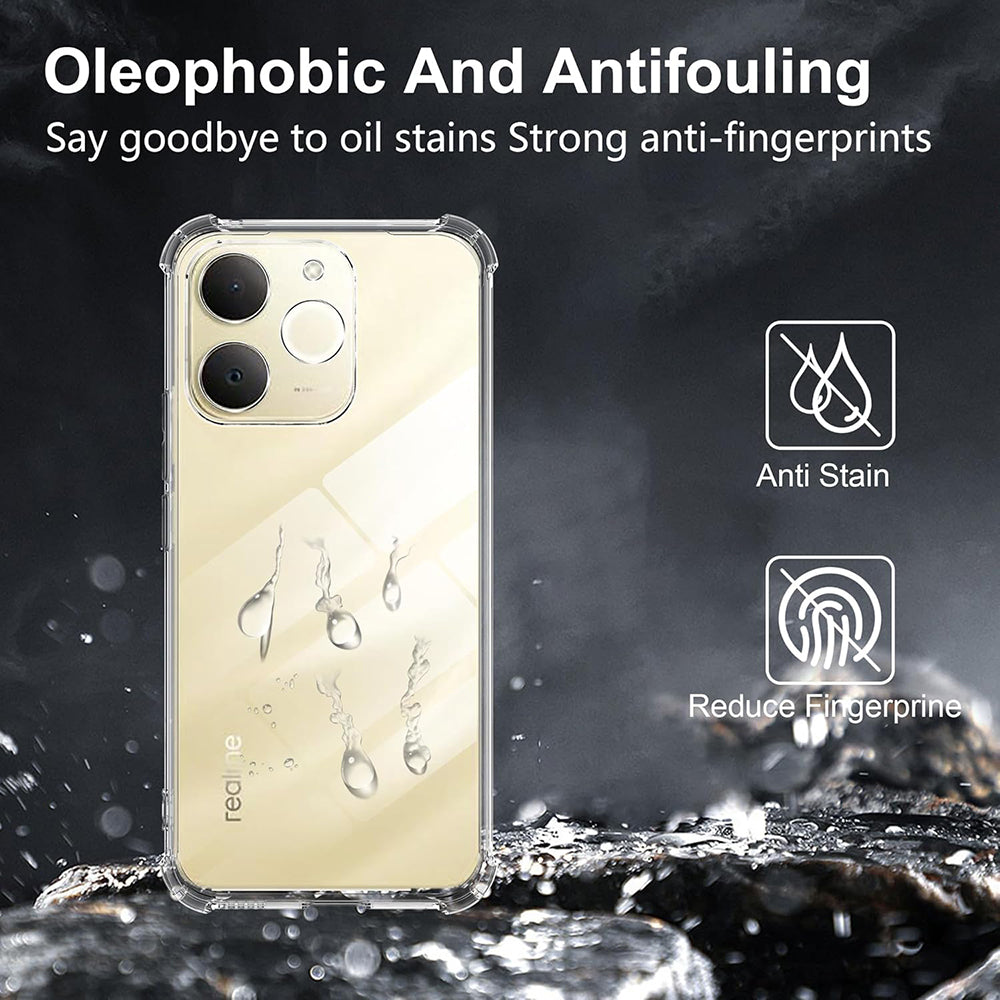 Husa de protectie Techsuit Shockproof Clear Silicone compatibil cu Oppo Find X9, Transparent