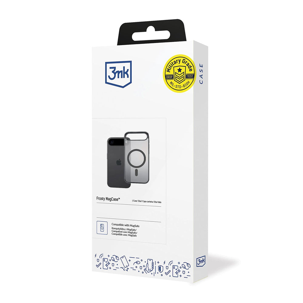 Husa de protectie 3mk Frosty MagCase compatibil cu iPhone 17 Air, Gri