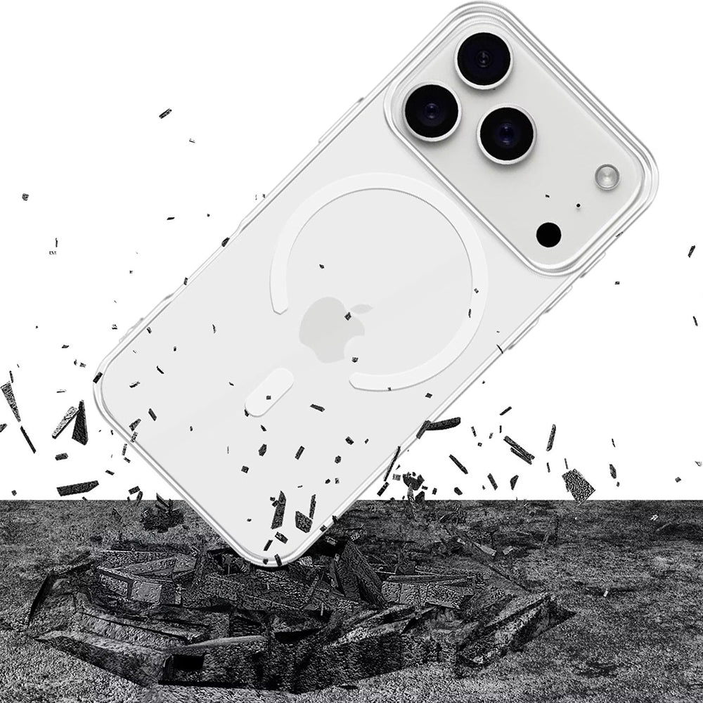 Husa de protectie 3mk Clear MagCase compatibil cu iPhone 17 Pro, Transparent