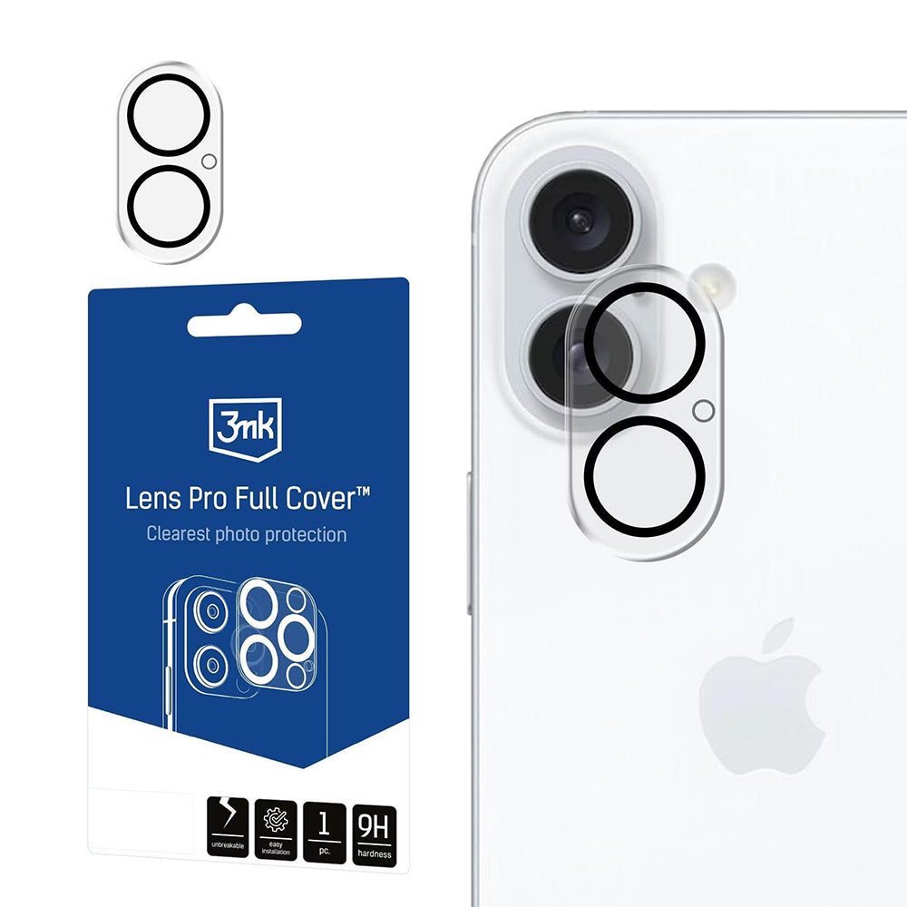 Folie de protectie 3mk Lens Pro Full Cover compatibil cu iPhone 17, Transparent