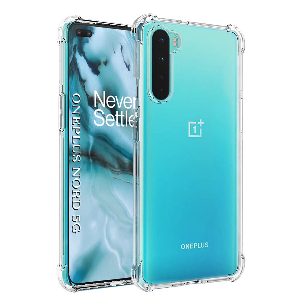 Husa de protectie Techsuit Shockproof Clear Silicone compatibil cu OnePlus Nord 5G, Transparent
