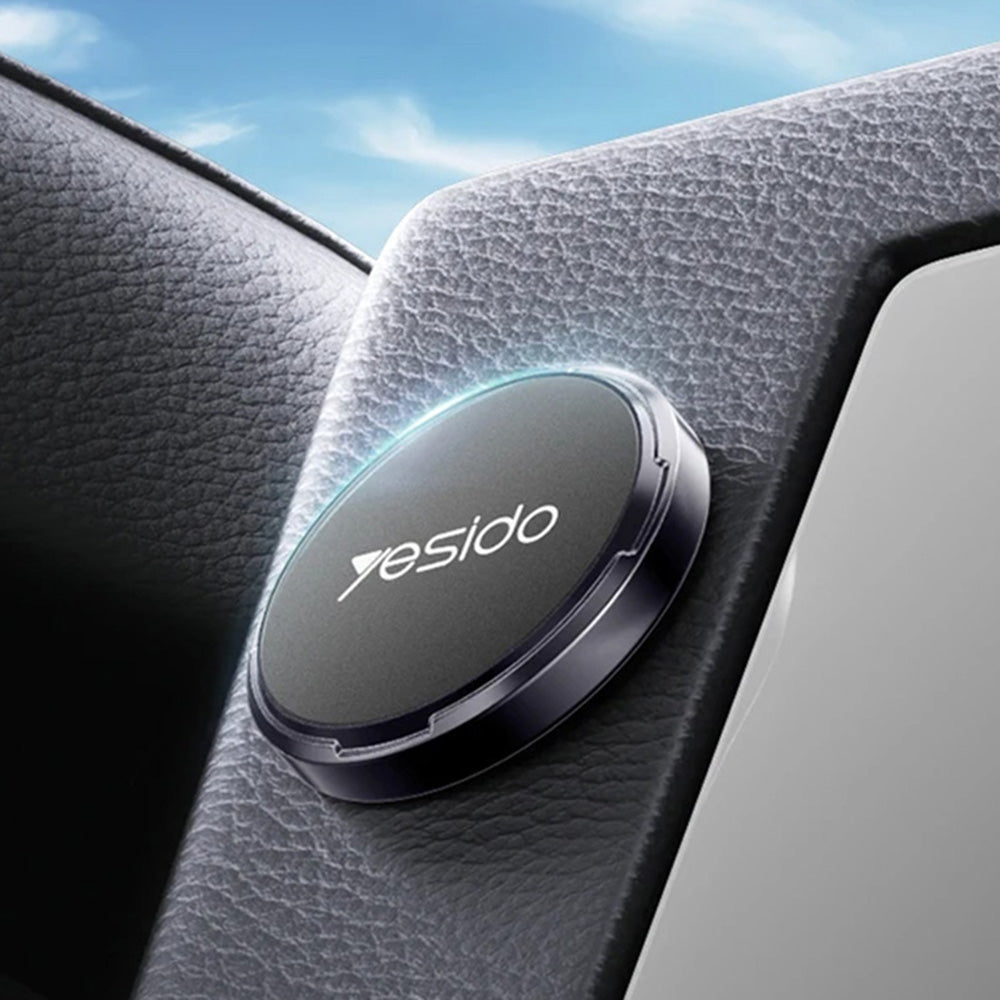 Suport Yesido Mini (C211), Magnetic, for Dashboard/Display, with Strong Adhesive, Universal, Negru