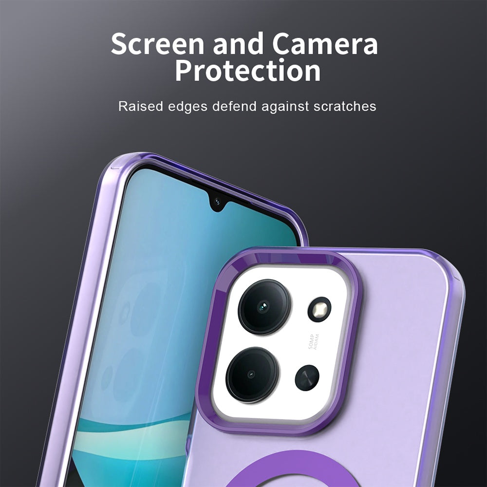 Husa de protectie Techsuit CandyCase MagSafe compatibil cu Xiaomi Redmi 15C 4G / Redmi 15C 5G / Poco C85 4G, Mov