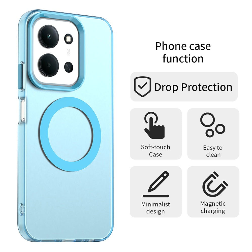 Husa de protectie Techsuit CandyCase MagSafe compatibil cu Xiaomi Redmi 15C 4G / Redmi 15C 5G / Poco C85 4G, Albastru