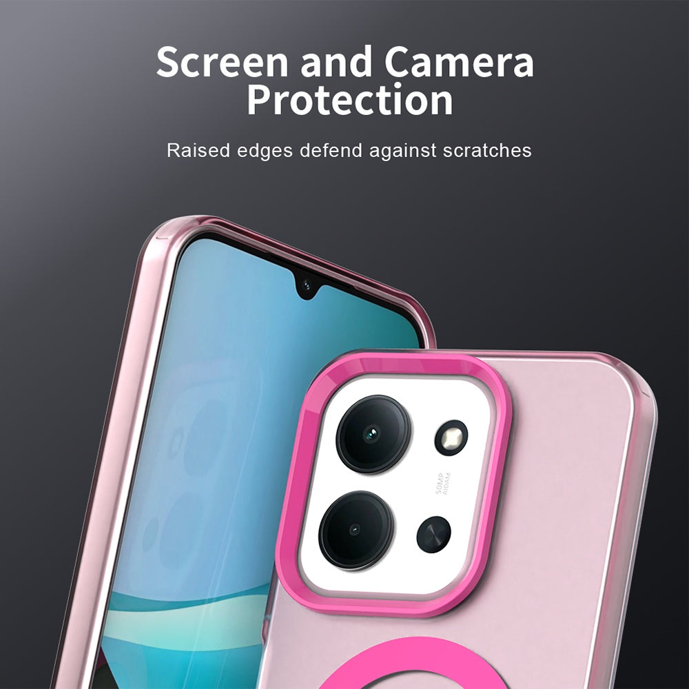 Husa de protectie Techsuit CandyCase MagSafe compatibil cu Xiaomi Redmi 15C 4G / Redmi 15C 5G / Poco C85 4G, Roz