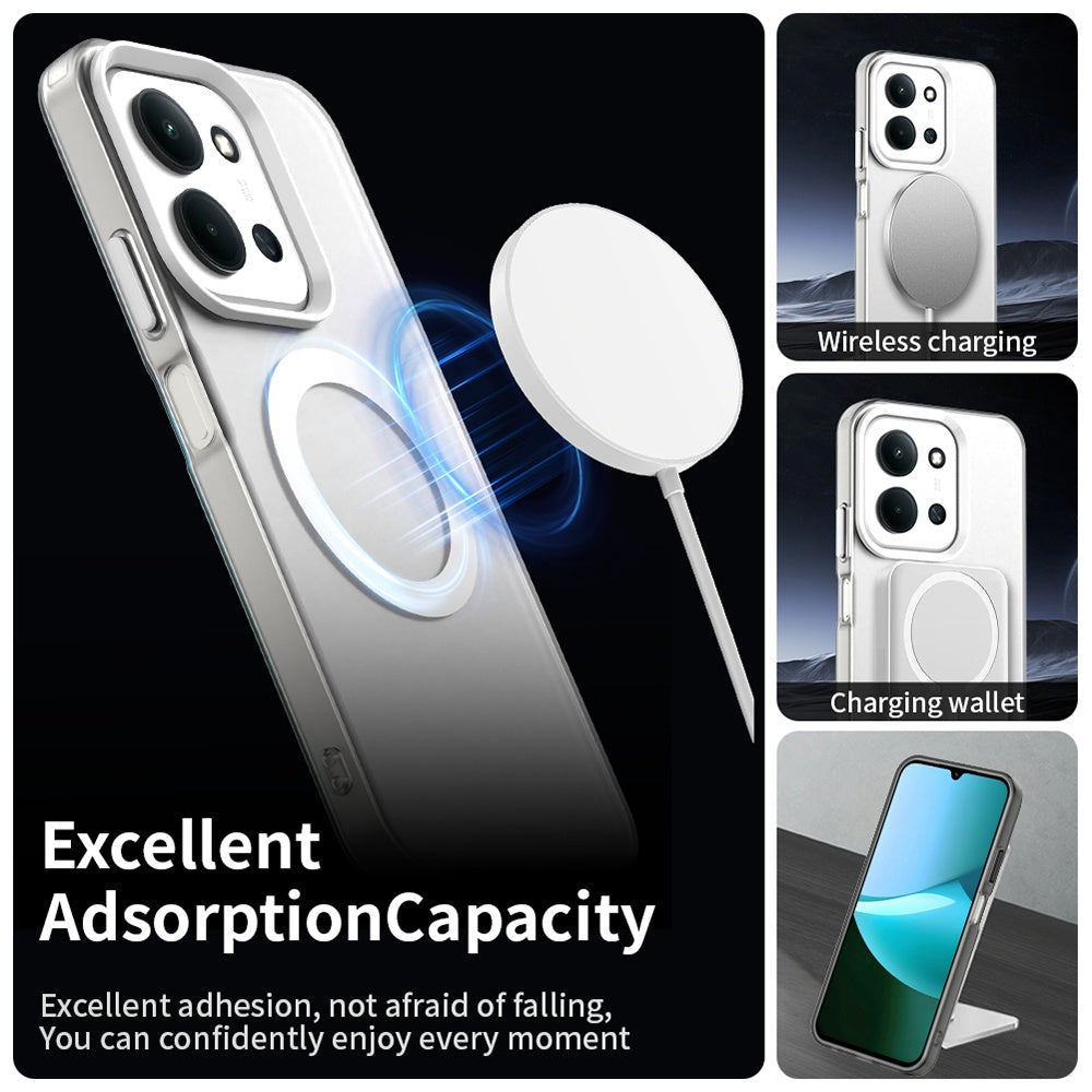 Husa de protectie Techsuit CandyCase MagSafe compatibil cu Xiaomi Redmi 15C 4G / Redmi 15C 5G / Poco C85 4G, Alb