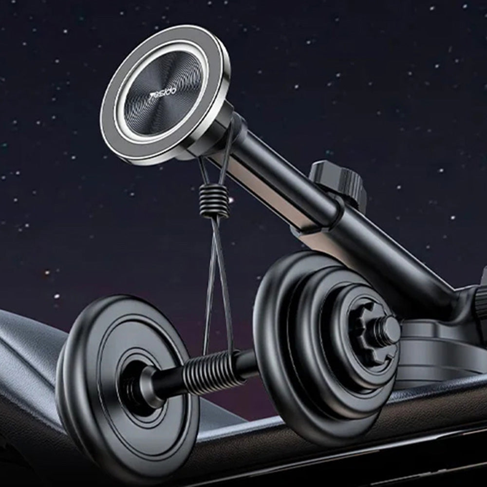 Suport Yesido (C179), for Dashboard/Windshield, Star Ring Magnetic Design, 360, Zinc Alloy, Negru
