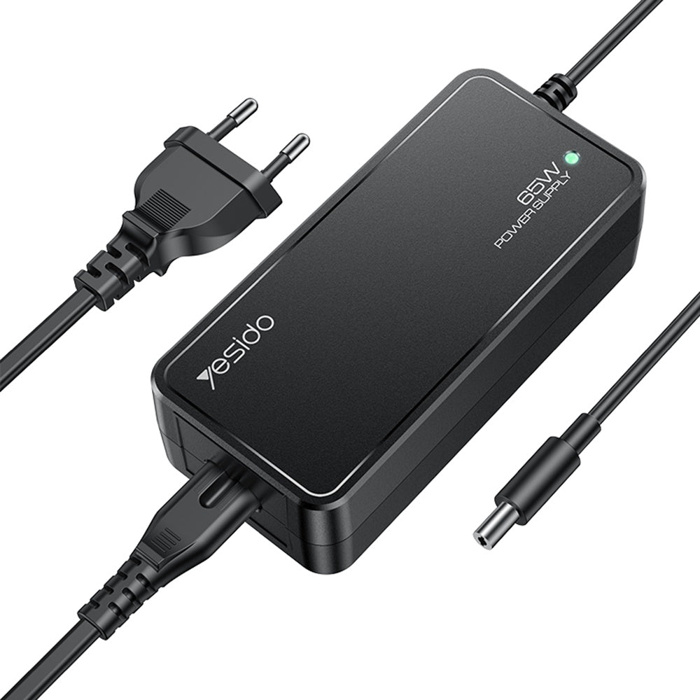 Adaptor Yesido Universal Laptop (CG11E), 65W, Negru