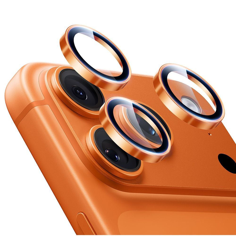 Folie de protectie ESR Armorite Camera Lens Protectors compatibil cu iPhone 14 Pro/Pro Max/15 Pro/Pro Max/16 Pro/Pro Max/17 Pro/Pro Max, Portocaliu