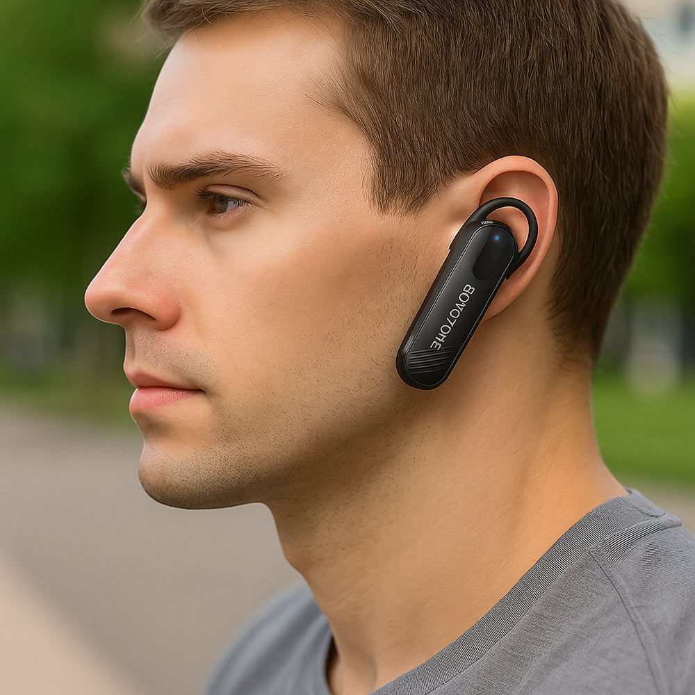 Casti Borofone Bluetooth Headset (BC20), A2DP/HS/HF/AVRCP, Hands-Free, Microphone, Negru