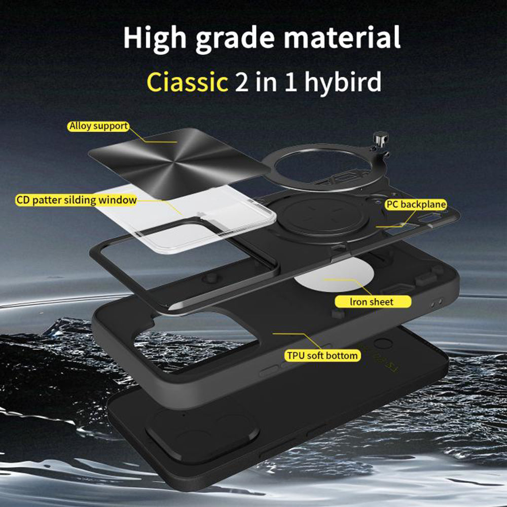 Husa de protectie Techsuit CamGuard Pro compatibil cu Xiaomi 15T Pro, Roz Auriu