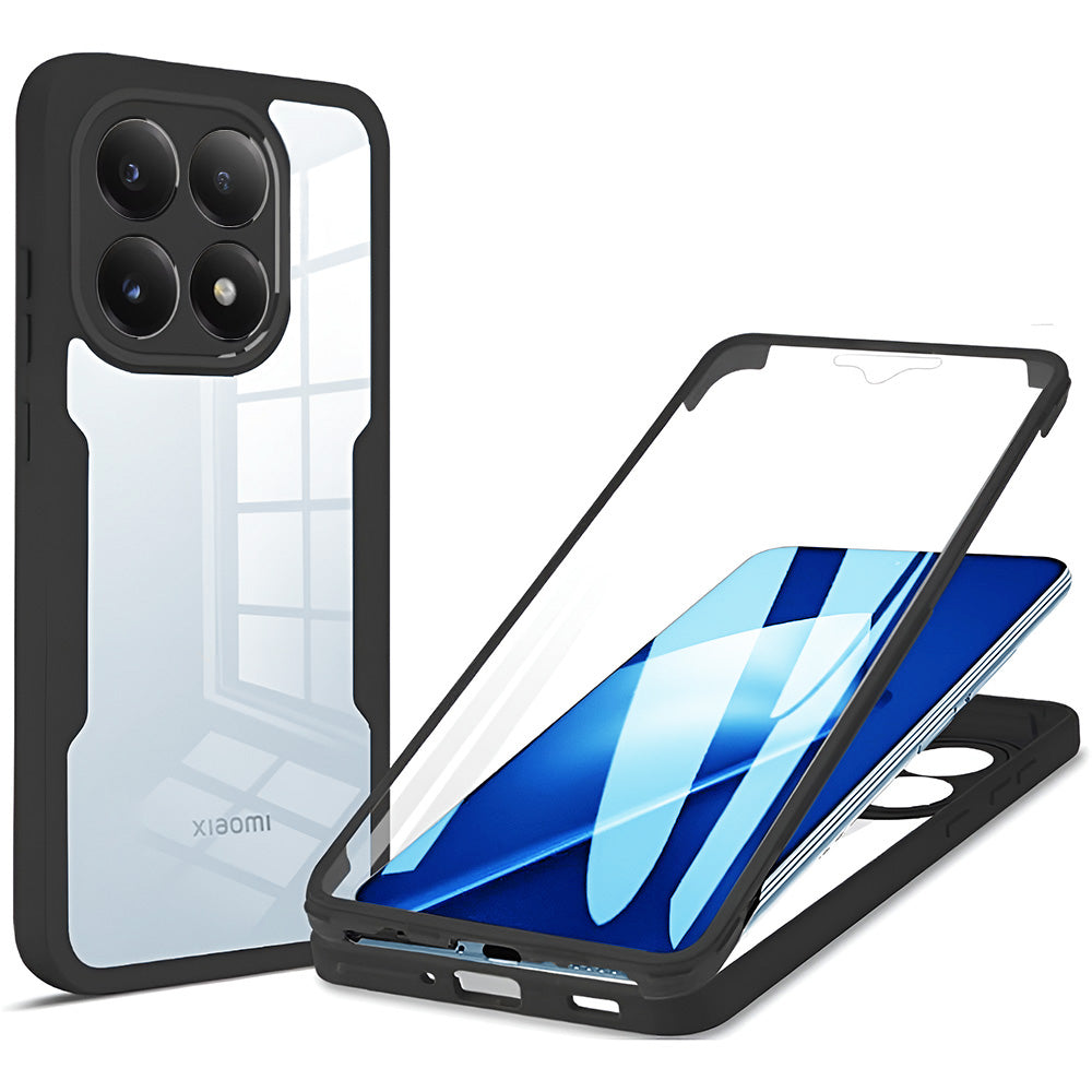 Folie de protectie Techsuit ColorVerse 360 Series + compatibil cu Xiaomi 17, Negru
