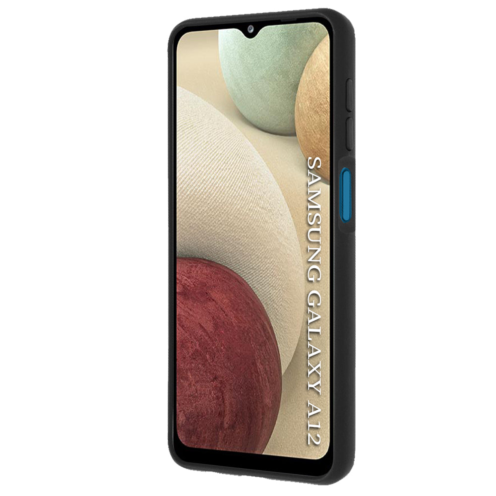 Husa de protectie Techsuit Glinth compatibil cu Samsung Galaxy A12 / A12 Nacho, Negru