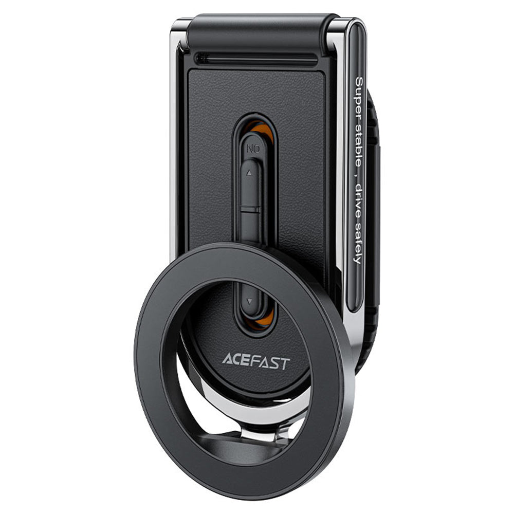 Suport Acefast- Car Holder (D54) Magnetic Grip, for Dashboard / Windshield, 360°, Dual-Axis, Detachable Base, Max. 6.9", Black