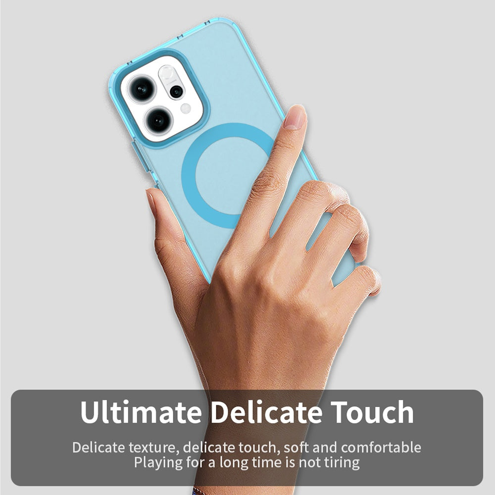 Husa de protectie Techsuit CandyCase MagSafe compatibil cu Oppo Reno14, Albastru