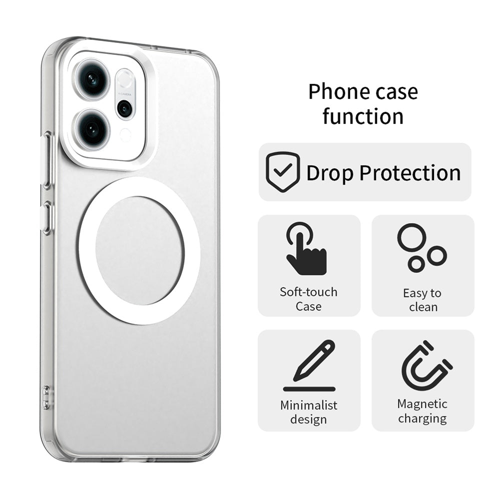 Husa de protectie Techsuit CandyCase MagSafe compatibil cu Oppo Reno14, Alb