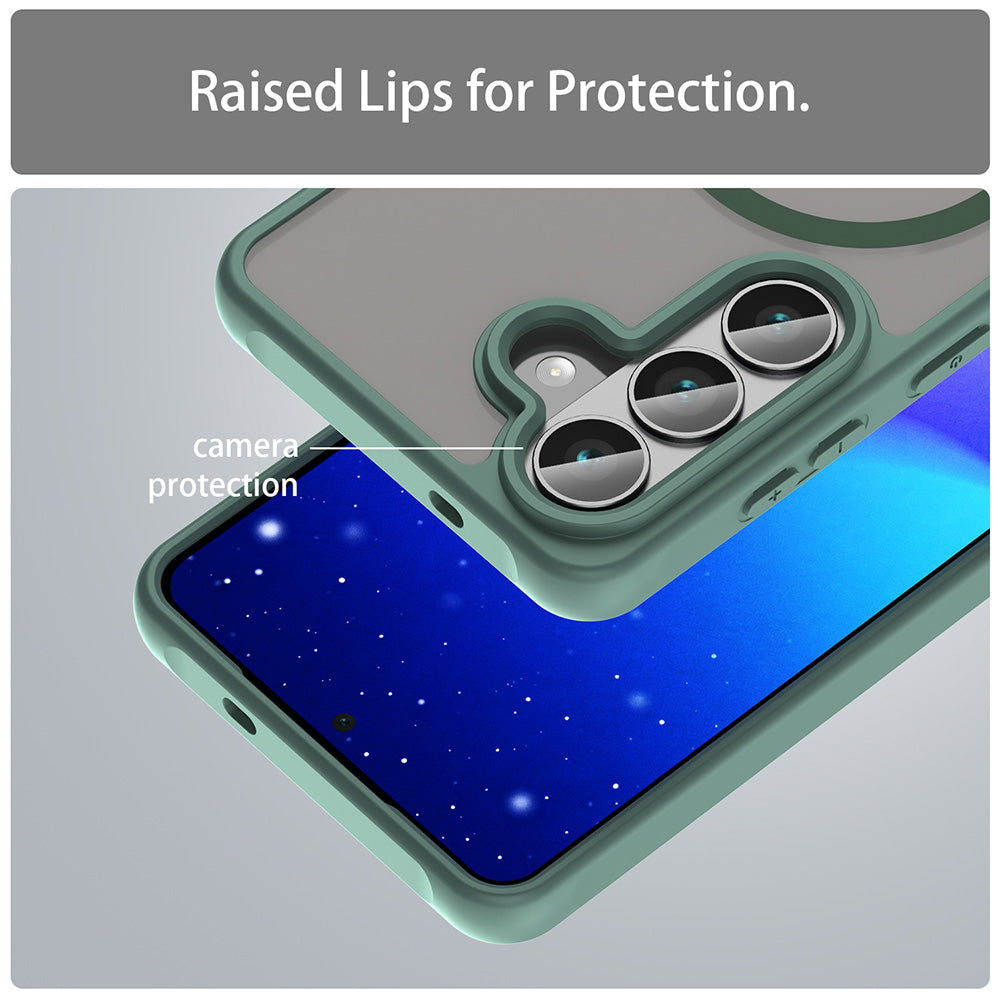 Husa de protectie Techsuit HaloFrost II MagSafe compatibil cu Samsung Galaxy S26, Verde
