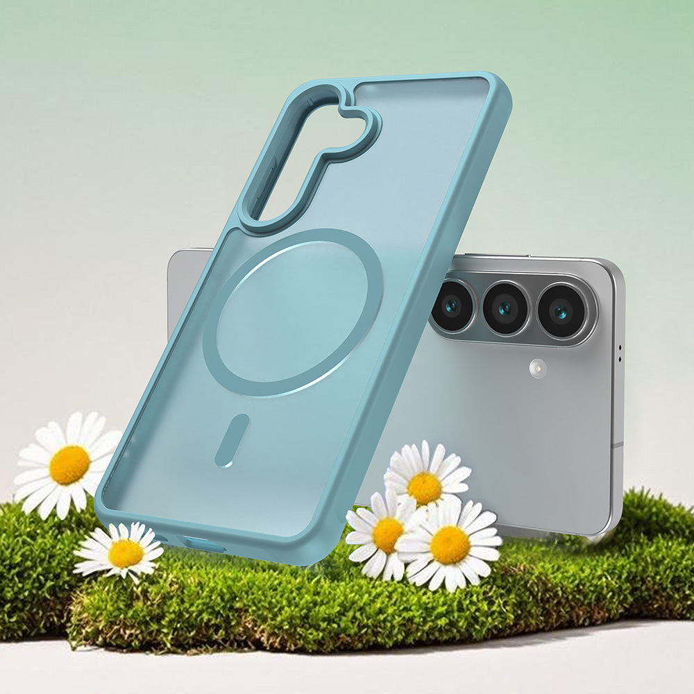 Husa de protectie Techsuit HaloFrost II MagSafe compatibil cu Samsung Galaxy S26, Verde Menta