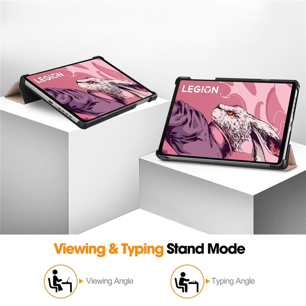 Husa de protectie tableta Techsuit FoldPro compatibil cu Lenovo Legion Tab Gen 3, Roz Auriu