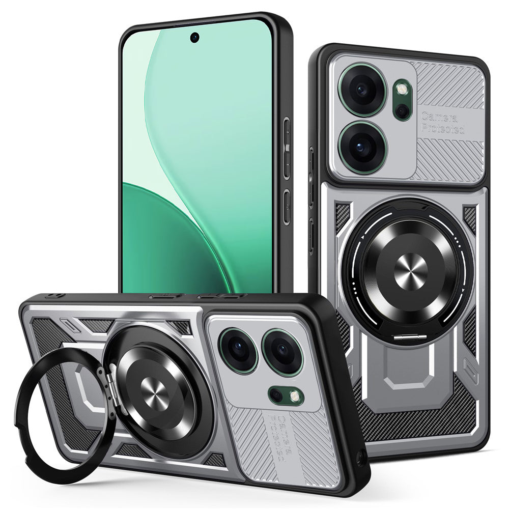 Husa de protectie Techsuit RuggedCam compatibil cu Oppo Reno14 F / Reno14 FS 5G, Gri