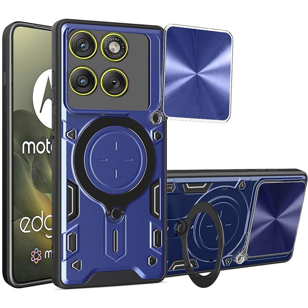 Husa de protectie Techsuit CamGuard Pro compatibil cu Motorola Edge 70, Albastru