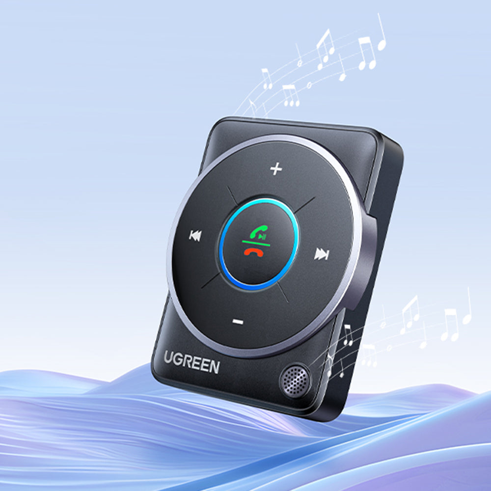 Gadget Ugreen Audio Receiver CM723 (35002), USB, Jack 3.5mm, Bluetooth 5.4, LED Light Design, Dual Pairing, Negru