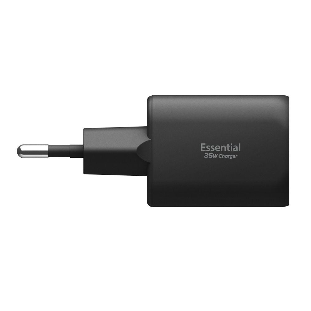 Incarcator Spigen Essential EE352EU (ACH09463), USB, Type-C, Fast Charging, Quantum Boost, 35W, Negru