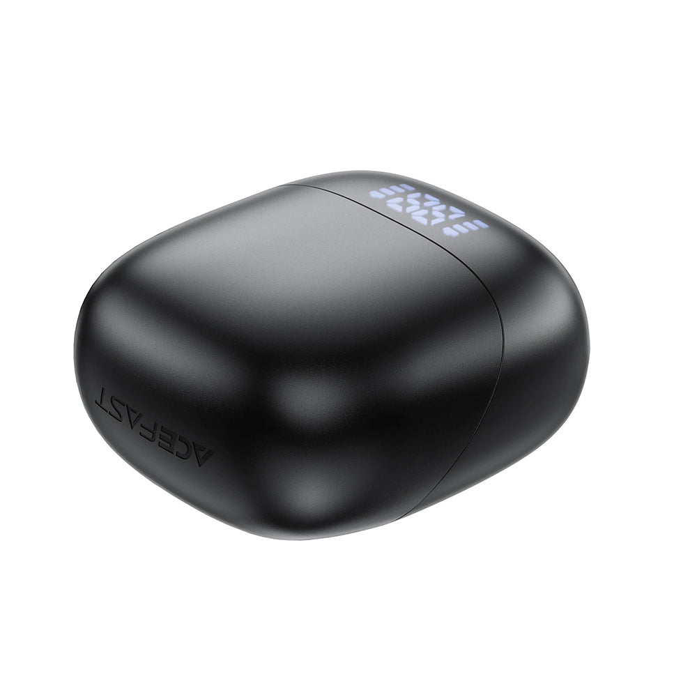 Casti Acefast (W2), TWS, Bluetooth 5.4, 4-Mic ENC, IPX4, 400mAh, LED Digital Display, Magnetic Design, Negru