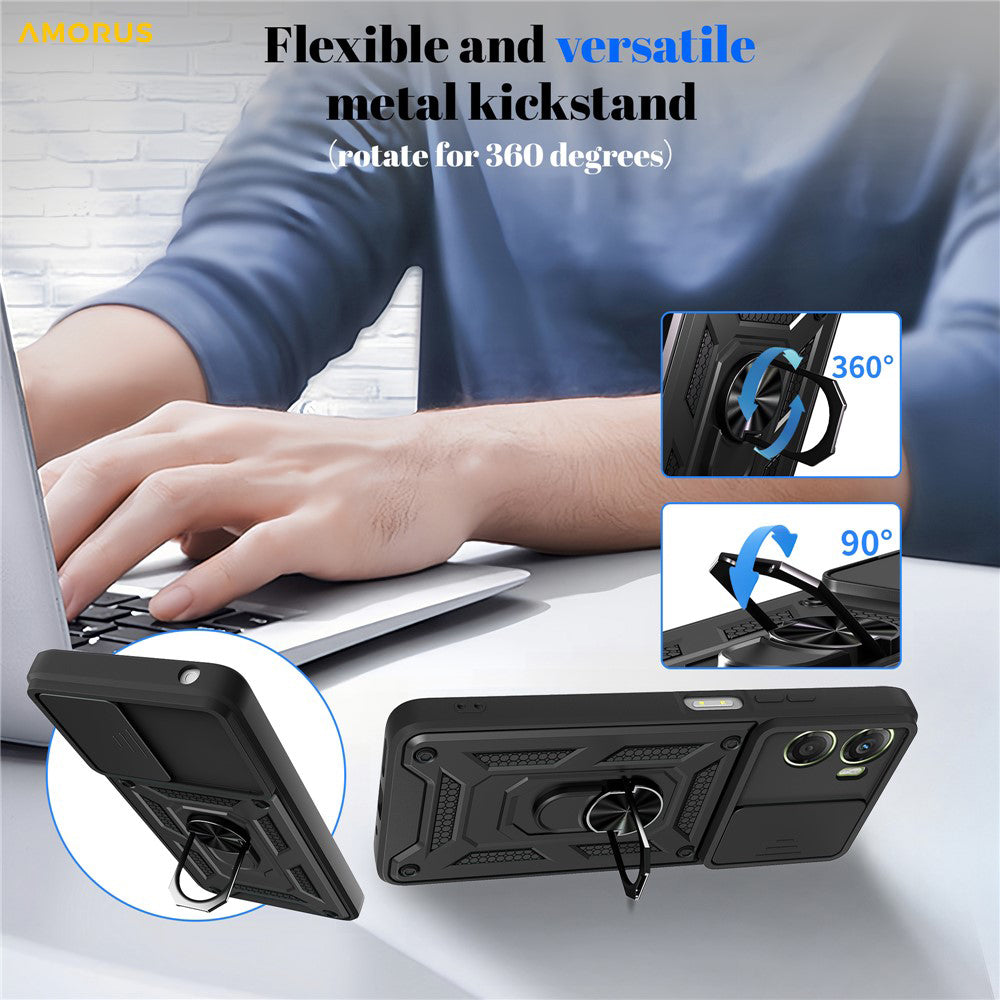 Husa de protectie Techsuit CamShield Series compatibil cu Motorola Moto G06, Roz Auriu