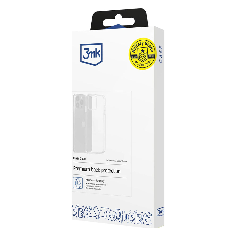 Husa de protectie 3mk Clear compatibil cu iPhone 17 Pro, Transparent