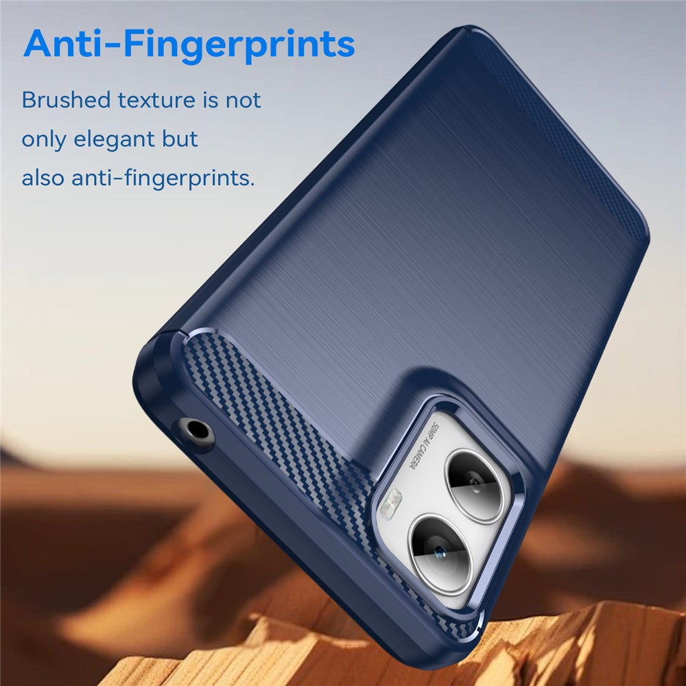 Husa de protectie Techsuit Carbon Silicone compatibil cu Motorola Moto G06 / Moto G06 Power, Albastru