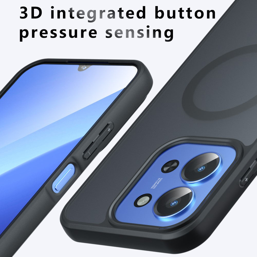 Husa de protectie Techsuit PureFrost MagSafe compatibil cu Xiaomi Redmi 15C 4G / Redmi 15C 5G, Negru Mat