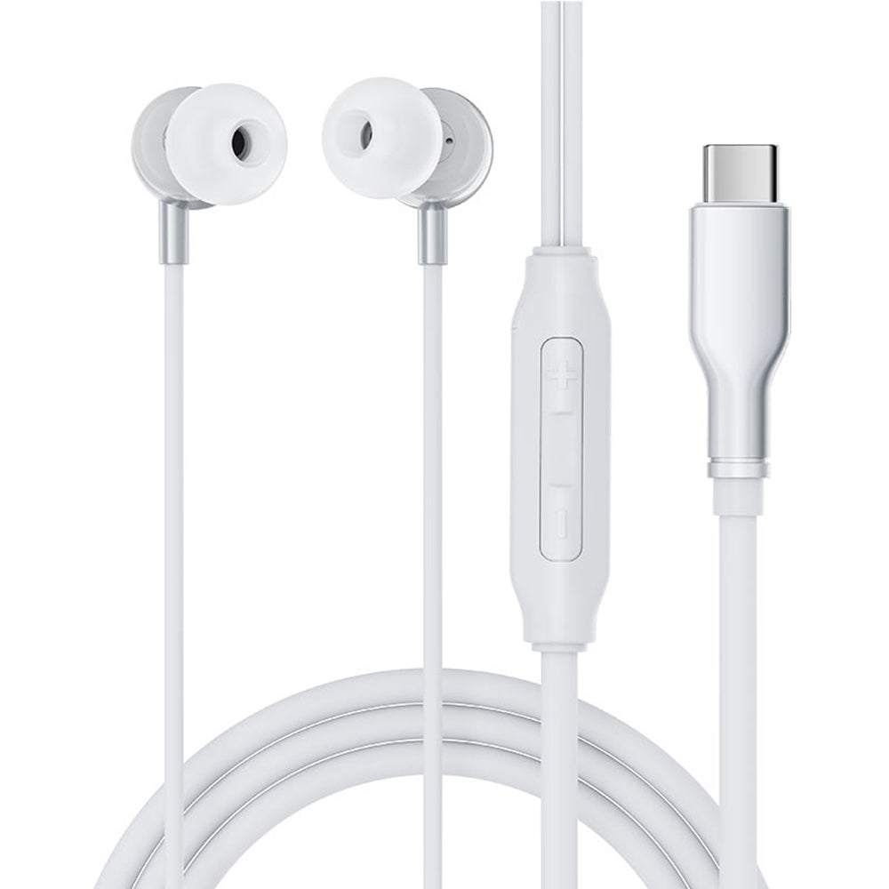 Casti Acefast L8, USB-C, In-ear, Gri
