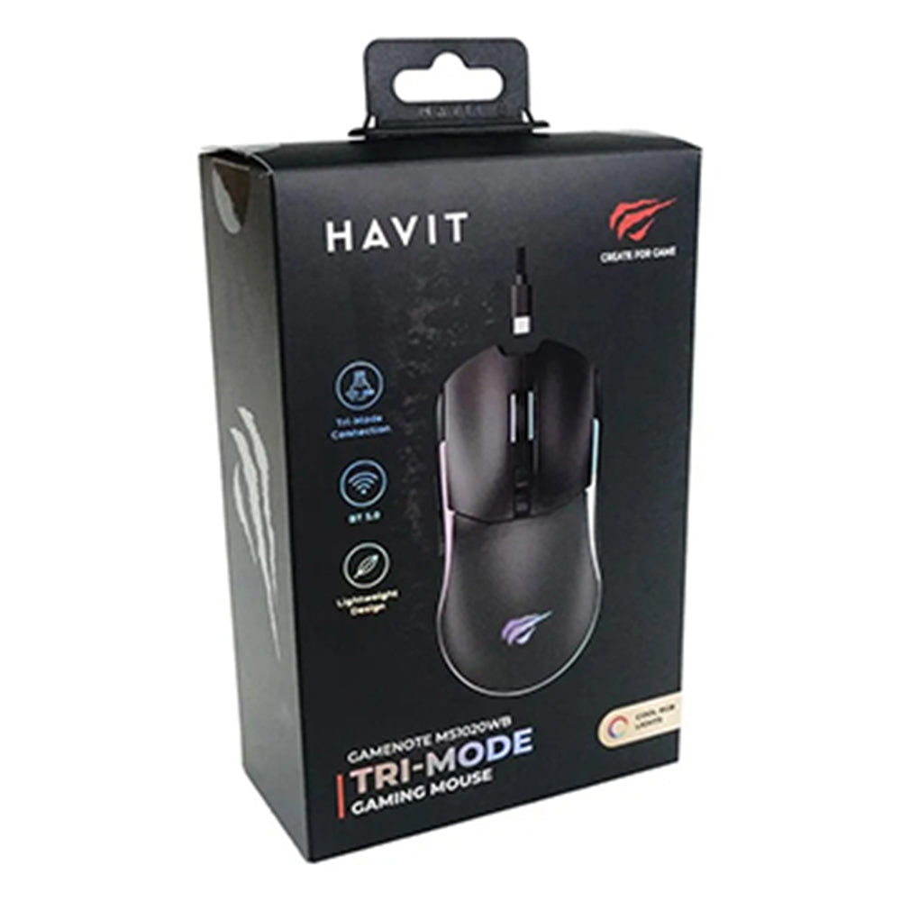Tastatura/Mouse Havit Wired Gaming Mouse (MS1020WB), with RGB Lights, 4200DPI, Erginomic Design, USB 5V, Negru