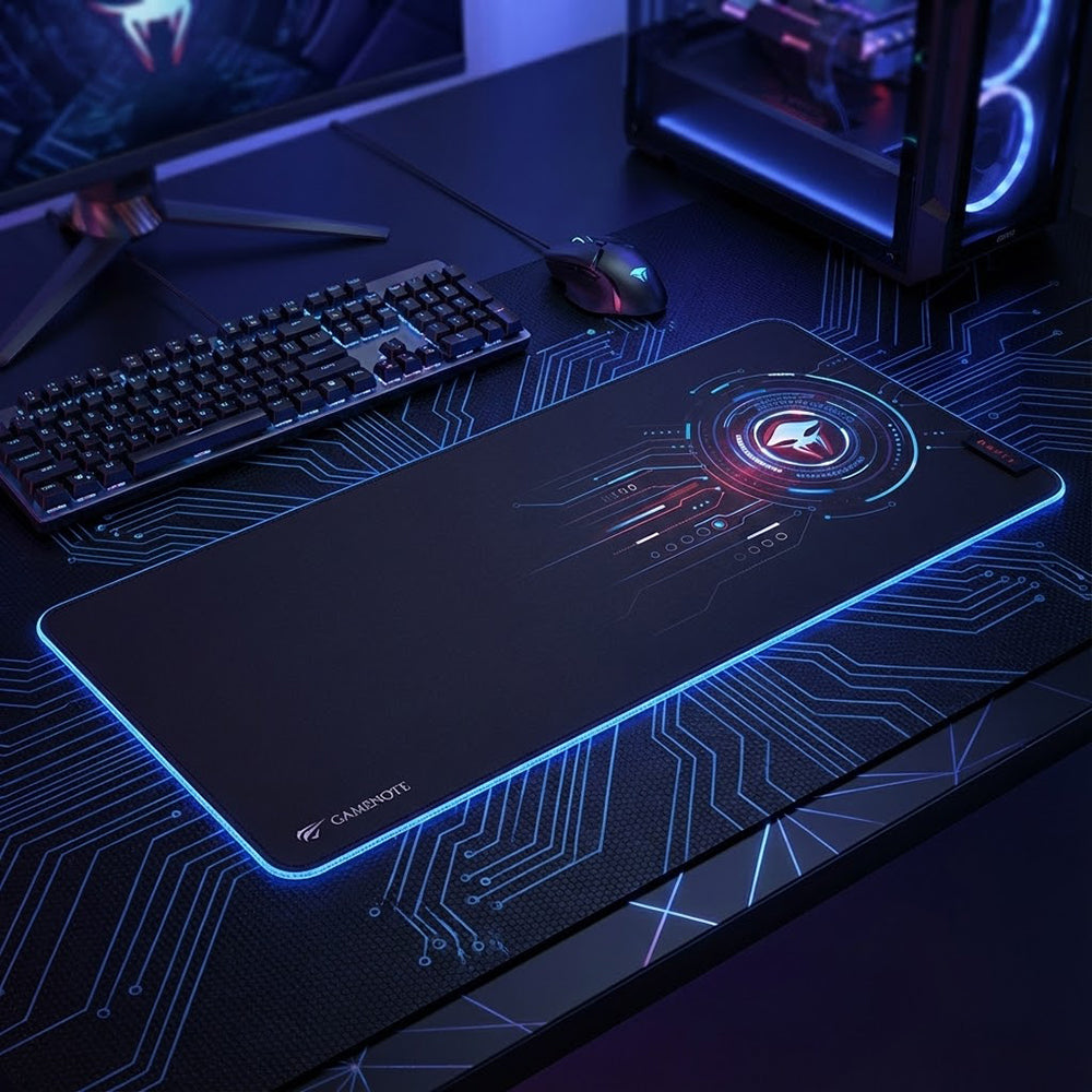 Tastatura/Mouse Havit Mouse Pad (MP849), for Gaming, Non-Slip Rubber Base, Textil, Negru / Blue