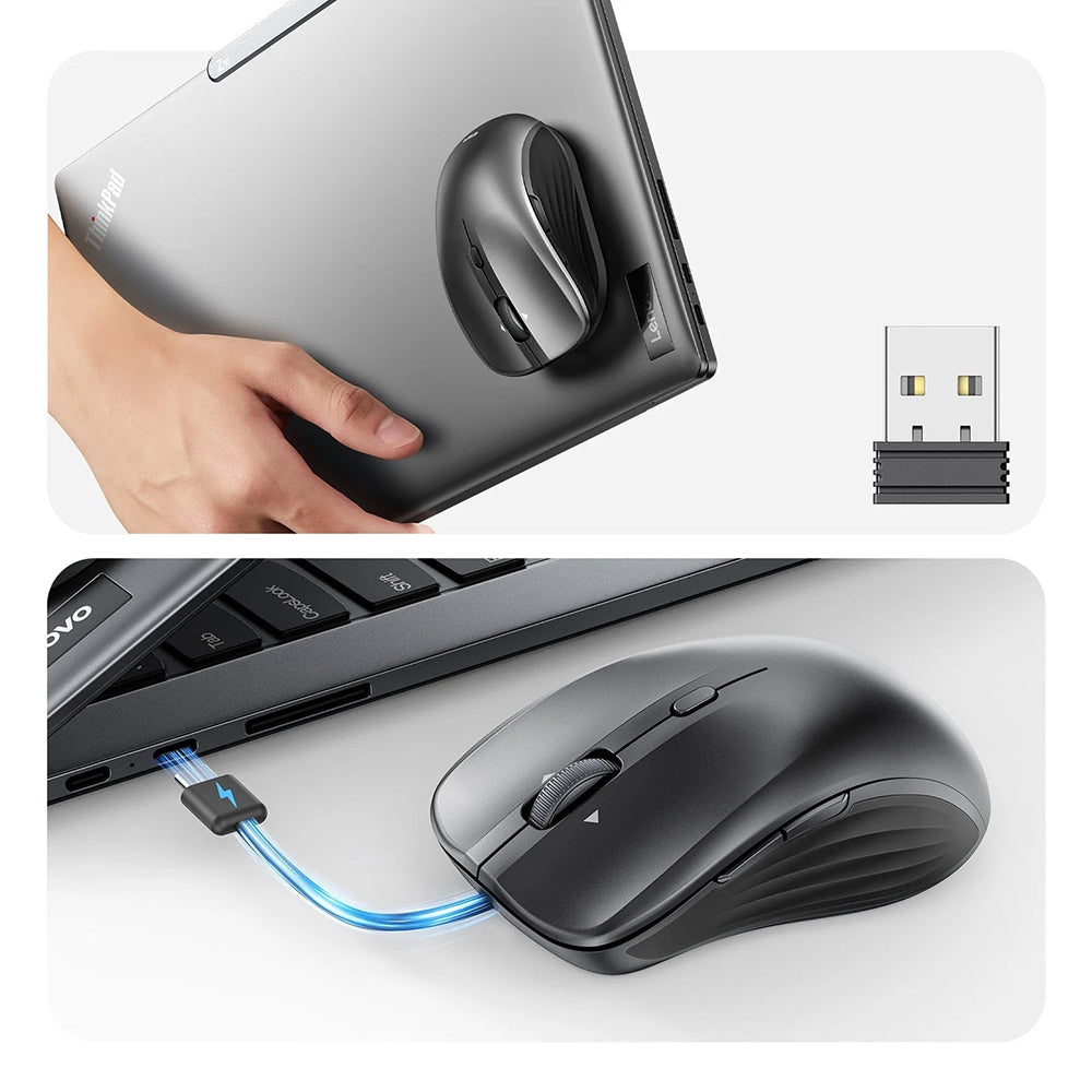 ESR Tastatura/Mouse ESR Wireless Mouse MagMouse (6H0020101), Magnetic Grip, Built-in Type-C Cable, 800-4800DPI, Negru –